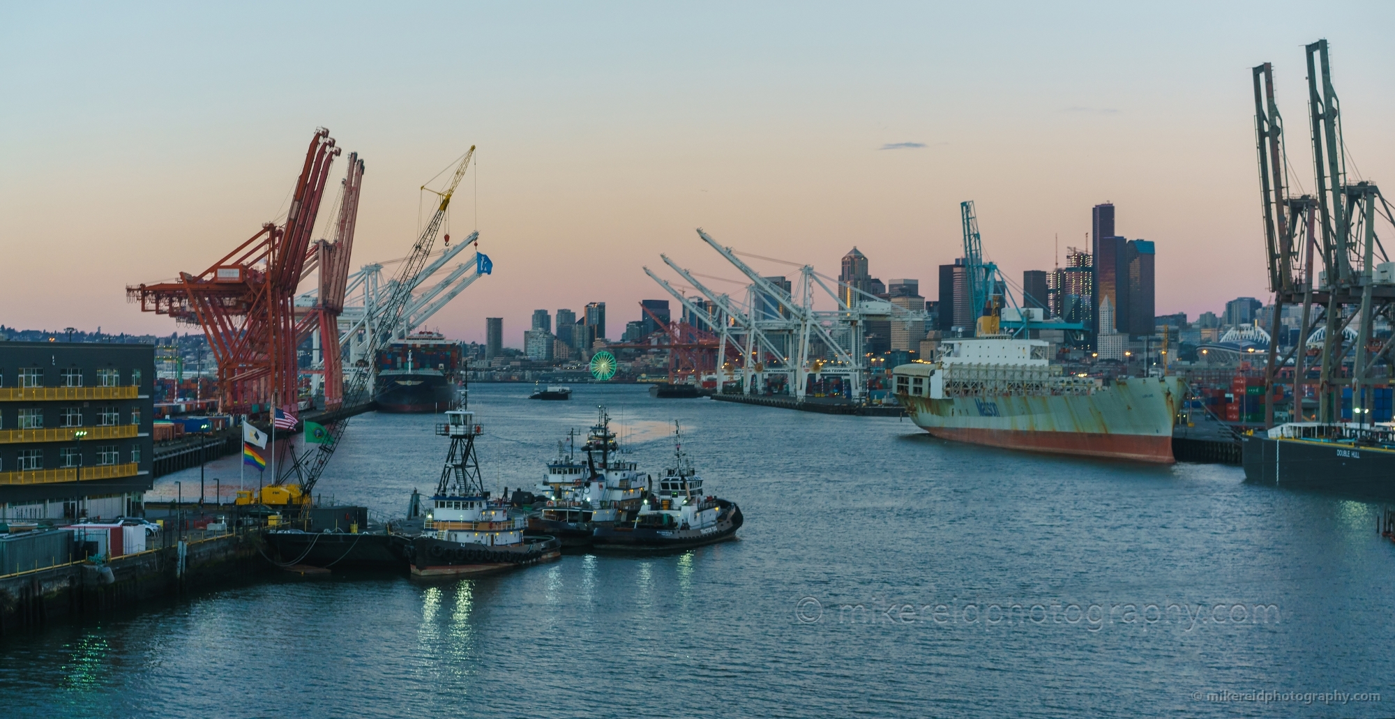 Port of Seattle from the West Seattle Bridge