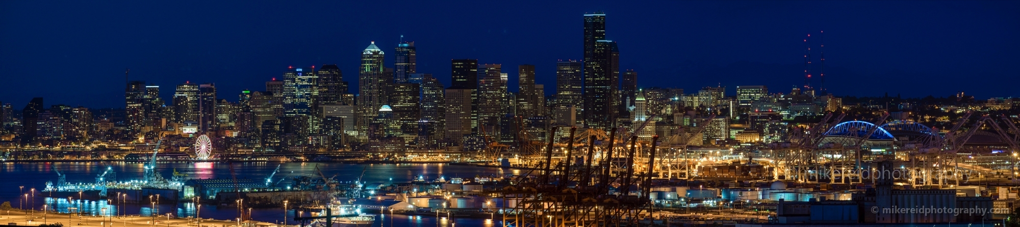 Seattle From West Seattle Night Pano.jpg