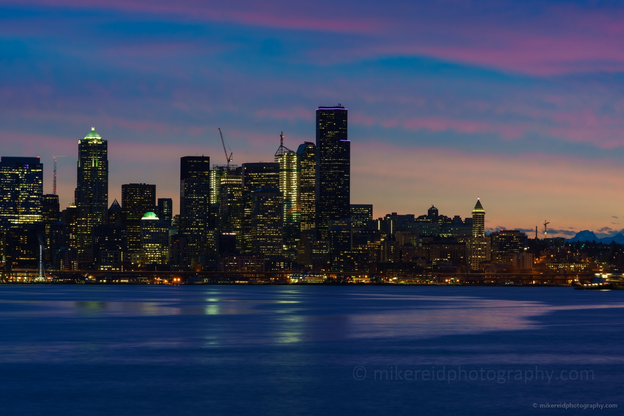 Seattle Photography Dawn Light from Alki