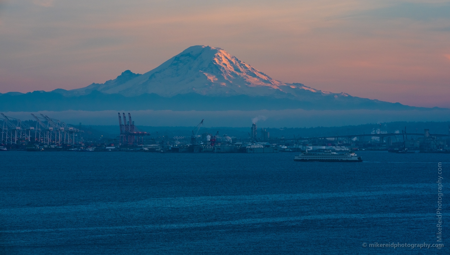 Seattle Photography Mount Rainier and the Port