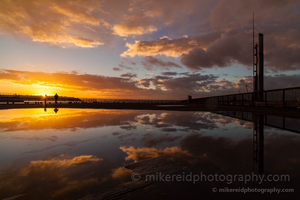 Seattle Puget Sound Pier Reflection