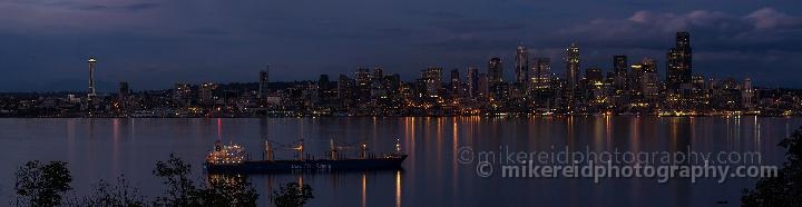 Seattle Skyline Alki Darker