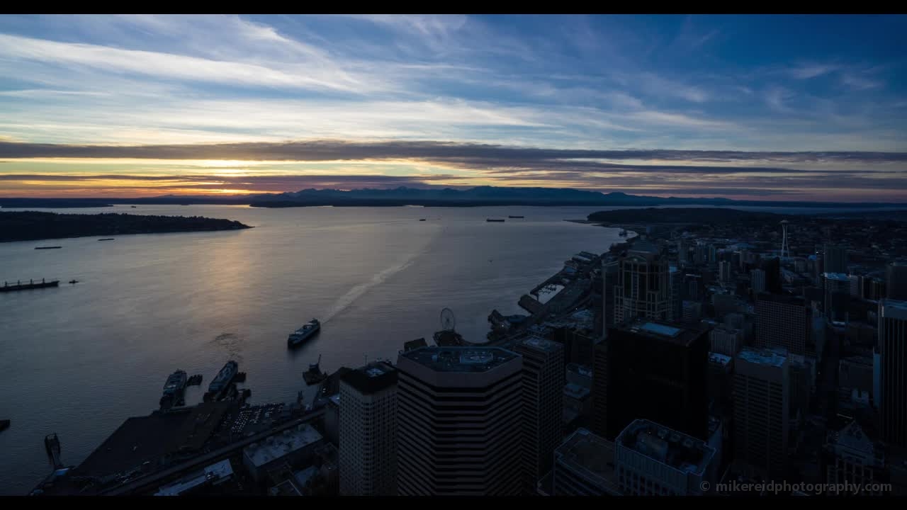 16mm Seattle Sunset Timelapse