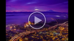 Seattle Sky View Observatory Foggy Sunrise Time Lapse To order a print please email me at  Mike Reid Photography
