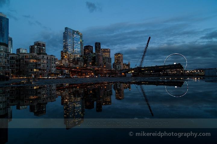 Blue Evening Cityscape