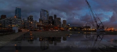 Dramatic Seattle Pier Pool Reflection Sunset.jpg