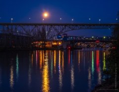 Seattle Full Moonrise over the Aurora Bridge and Fremont To order a print please email me at  Mike Reid Photography : sunset, sunrise, seattle, northwest photography, dramatic, beautiful, washington, washington state photography, northwest images, seattle skyline, city of seattle, puget sound, aerial san juan islands, reid, mike reid photography