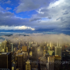 Seattle Photography City Cloud Layer To order a print please email me at  Mike Reid Photography