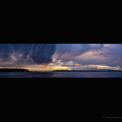 Seattle Photography Wild Clouds Stormy Sunset Pano To order a print please email me at  Mike Reid Photography : seattle, sky view observatory, svo, zeiss lenses, columbia center, urban, sunrise, fog, sunset, puget sound, elliott bay, space needle, northwest, washington, rainier, baker, ferry, seattle storm