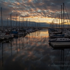 Marina Calm To order a print please email me at  Mike Reid Photography : sunset, sunrise, seattle, northwest photography, dramatic, beautiful, washington, washington state photography, northwest images, seattle skyline, city of seattle, puget sound, aerial san juan islands