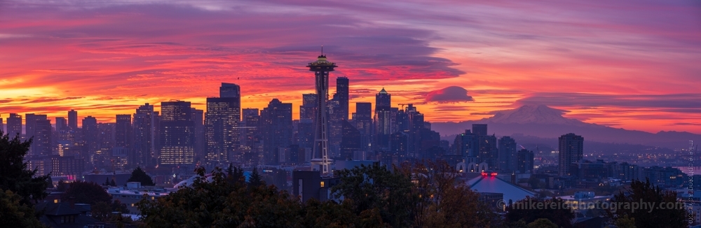 Seattle Photography Kerry Park Sunrise Skies