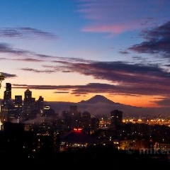 Dramatic Seattle Skyline.jpg To order a print please email me at  Mike Reid Photography : sunset, sunrise, seattle, northwest photography, dramatic, beautiful, washington, washington state photography, northwest images, seattle skyline, city of seattle, puget sound, aerial san juan islands
