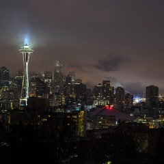 Seattle Fog City To order a print please email me at  Mike Reid Photography : sunset, sunrise, seattle, northwest photography, dramatic, beautiful, washington, washington state photography, northwest images, seattle skyline, city of seattle, puget sound