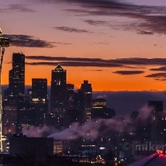 Seattle Foggy Winter Sunrise Darker To order a print please email me at  Mike Reid Photography : sunset, sunrise, seattle, northwest photography, dramatic, beautiful, washington, washington state photography, northwest images, seattle skyline, city of seattle, puget sound, aerial san juan islands, reid, mike reid photography