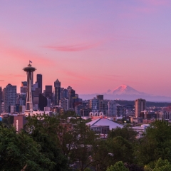 Seattle Kerry Park Dawn Pink Panorama.jpg