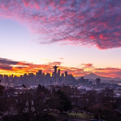Seattle Kerry Park Photography Sunrise Colors Curve.jpg To order a print please email me at  Mike Reid Photography : sunset, sunrise, seattle, northwest photography, dramatic, beautiful, washington, washington state photography, northwest images, seattle skyline, city of seattle, puget sound, aerial san juan islands