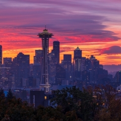 Seattle Photography Kerry Park Sunrise Skies.jpg  Photography from Seattles Kerry Park is iconic.  Everyone wants to go there when they visit to take That Shot.  I love being there at sunrise or sunset to see how the light is highlighting the city and Mount Rainier.  Contact me for custom Seattle photography tours. To order a print please email me at  Mike Reid Photography : sunset, sunrise, seattle, northwest photography, dramatic, beautiful, washington, washington state photography, northwest images, seattle skyline, city of seattle, puget sound
