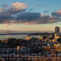 Fifth Union Building Skies Reflected To order a print please email me at  Mike Reid Photography : sunset, sunrise, seattle, northwest photography, dramatic, beautiful, washington, washington state photography, northwest images, seattle skyline, city of seattle, puget sound, aerial san juan islands
