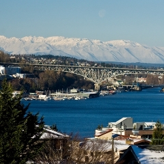 Lake Union Queen Anne Olympic Mountains First Snow To order a print please email me at  Mike Reid Photography : sunset, sunrise, seattle, northwest photography, dramatic, beautiful, washington, washington state photography, northwest images, seattle skyline, city of seattle, puget sound, aerial san juan islands