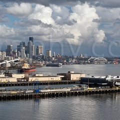 Magnolia Seattle View cloudy To order a print please email me at  Mike Reid Photography : sunset, sunrise, seattle, northwest photography, dramatic, beautiful, washington, washington state photography, northwest images, seattle skyline, city of seattle, puget sound, aerial san juan islands