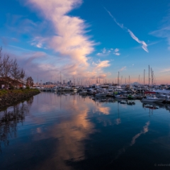 Seattle Photography Magnolia Marina Clouds Reflection To order a print please email me at  Mike Reid Photography : sunset, sunrise, seattle, northwest photography, dramatic, beautiful, washington, washington state photography, northwest images, seattle skyline, city of seattle, puget sound, aerial san juan islands