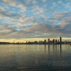 Wide Seattle Cloudscape To order a print please email me at  Mike Reid Photography