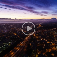 Seattle sunrise 21mm Timelapse Video To order a print please email me at  Mike Reid Photography