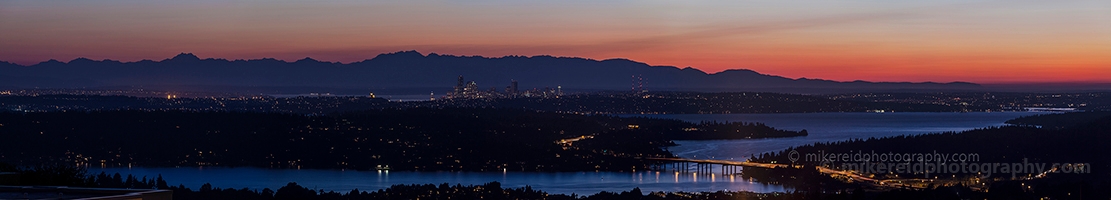 Seattle from Somerset at Night 