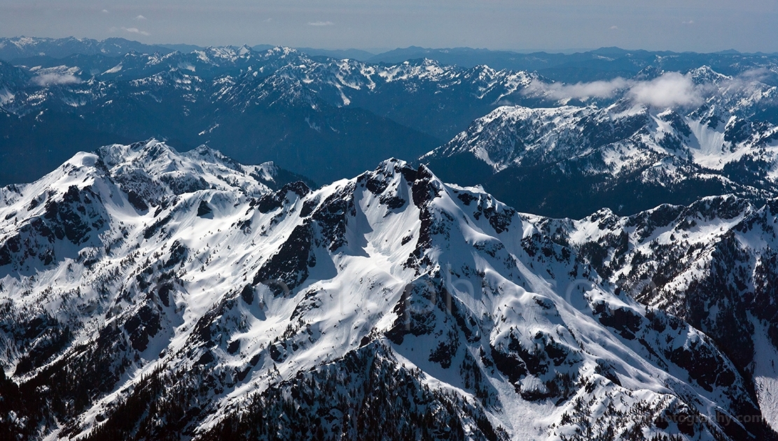 Olympic Mountains Aerial
