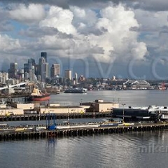 Magnolia Seattle View cloudy To order a print please email me at  Mike Reid Photography : sunset, sunrise, seattle, northwest photography, dramatic, beautiful, washington, washington state photography, northwest images, seattle skyline, city of seattle, puget sound, aerial san juan islands