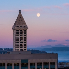 Seattle Moonset and Smith Tower.jpg