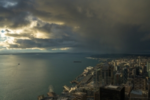 Seattle Photography Massive Gray Clouds