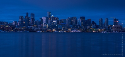 Seattle Lake Union Blue SKyline