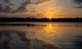 Greenlake Sunset Reflection Skies