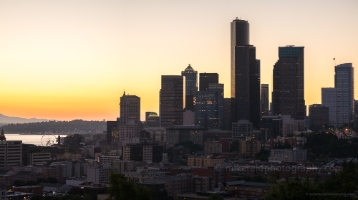 Seattle Photography Golden City View from Rizal Park