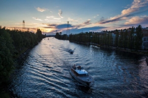 REturning Ship Canal Sunset