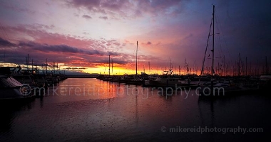 Raindrops Sunset Shilshole Marina