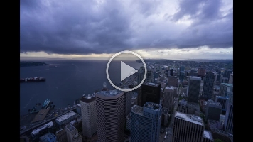 Rain Squall Moving into Seattle Weather Timelapse Video.mp4