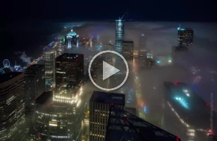 Seattle Awakens Fog.mp4 These are time lapse videos I have created of incredible weather above #Seattle from the Columbia Centers Sky View Observatory.