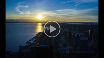 Seattle Fiery Sunset Timelapse Video from the Columbia Center.mp4