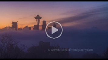 Seattle Kerry Park Foggy Sunrise Timelapse Video.mov These are time lapse videos I have created of incredible weather above #Seattle from the Columbia Centers Sky View Observatory.