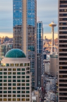 Seattle Space Needle Sunset