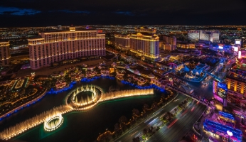 Vegas Photography Bellagio and North Strip Night