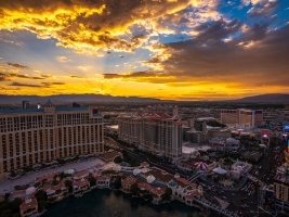 Vegas Photography North Strip Sunset