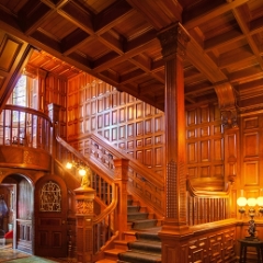 Craigdarroch Castle Entrance and Stairwell.jpg  Ornate entrance to Craigdarroch Castle in Vancouver To order a print please email me at  Mike Reid Photography : Craigdarroch Castle, buchart gardens, victoria, british columbia, gardens, castle, empress hotel, victoria harbor, queen victoria