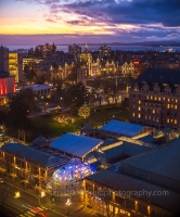 Victoria BC Victoria Parliament and Empress Sunset.jpg