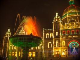 Victoria BC Victoria Parliament and Fountain Christmas Lights.jpg