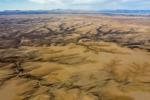 Namibia Drone DJI Mavic Pro 2 Over Kuiseb Pass Dry Rivers