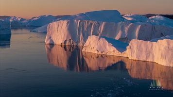 Ilulissat Icefjord Sunset Icebergs