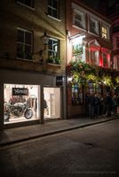 Norton Motorcyles and a Pub at Night in London